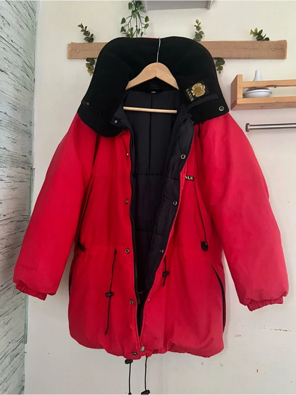 KANUK Vibrant Red Winter Coat | Size 2 | Unisex | Adjustable Waist - Picture 2 of 14
